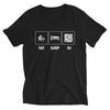 UMIXX Eat Sleep DJ V-Neck T-Shirt